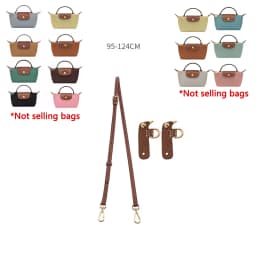 Genuine Leather Shoulder Strap Fit For Longchamp Mini Le Pliage Punch Free Crossbody Bag Strap Accessories