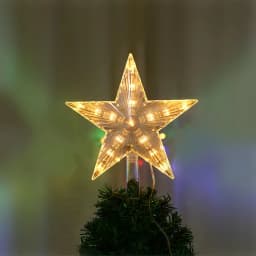 220V EU Plug Christmas Tree Top Star Fairy String Lights LED Christmas Star Garland Light for Wedding Party Garden Holiday Decor
