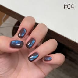 10ML 1-10PCS Winter New Style Hot Selling Black Nails Brown Nails Glass Bead Magnet Cat Eye Nail Polish Nail Set Nail Supplies