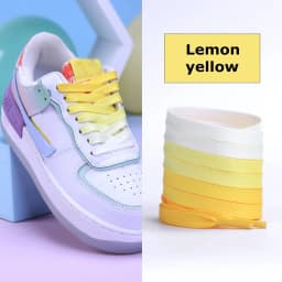 10 Colors Flat Shoe Laces Rainbow Shoelaces Men and Women Universal Casual Canvas Shoes Colorful Shoelace 90/120CM Polyester