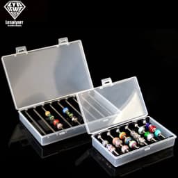 Acrylic Charm Bracelet Beads Display Tray Box with Cover Trollbeads Necklace Pearl Vintage Pandora Charms Storage Organizer Case