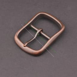 Retro Copper Center Bar Belt Buckle Heavy Duty Buckle Wide Leather Belts Single Prong Rectangle Buckle for Men Diy Leather Craft