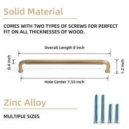 5 Inch (128mm) Hole Center Cabinet Pulls Antique Brass Zinc Alloy Kitchen Drawer Pulls Dresser Knobs Drawer Handles Hardware