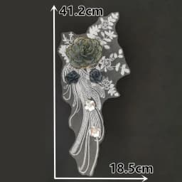 1 piece for sale lace chest decoration 3D three-dimensional flower sequin embroidery DIY clothing craft supplies accessories