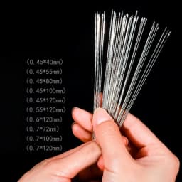 50pcs Thin Metal Beading Needles for Beads Threading String Tambour/Jewelry Bracelet Necklace Making Pins Cord Tools Pins DIY