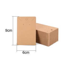20sets Paper Necklace Cards Holders Earring Display With Self Adhesive Bags Necklace Packing For Diy Findings Jewelry Packaging