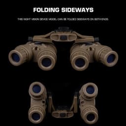 Tactical GPNVG 18 Night Vision Goggles Flipable Dummy Model NVG Mount FAST Airsoft Helmet Binoculars Decoration Cosplay Props