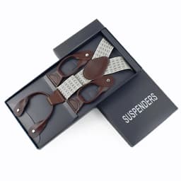 Men's Suspenders 6 Clips Wide Braces Corn Teeth Elastic Male Jockstrap Pants Suspender for Men Business Suit Mens Accessories