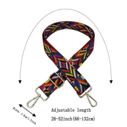 Fashionable and minimalist printed shoulder strap, adjustable and replaceable bag strap, portable luggage accessories