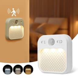 1-4 Pack Led Night Light with Motion Sensor Rechargeable Magnet Dimmable White RGB Wireless Wall Lamp for Stairs Cabinet Hallway