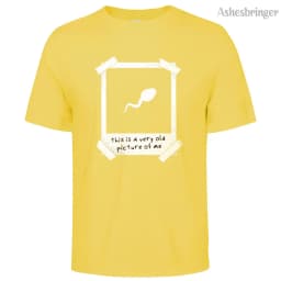 Mens Cotton This Is A Very Old Picture Of Me Graphic Funny T Shirt Street Casual Style Tee for Men and Women