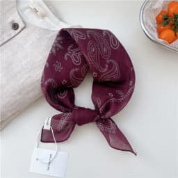 56cm Print Geometric Pattern Headscarf Scarf Square Scarves Kerchief Neckerchief Bandanas Neck Wraps Hair Ribbon Band Headband