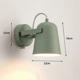 LED Wall Lamp Nordic Macaron Colorful Bedside Lamps Indoor Aisle Stair Background Adjustable Lighting Sconces Home Decors Lights