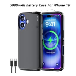 USB-C Battery Case for iPhone 16/16 Pro/16 Pro Max/16 Plus Portable Wireless Charging Cover Power Bank Extended Battery Pack