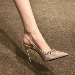 Summer Elegant Pointed Sexy Party High-heeled Sandals Fashionable Best Selling New Comfortable Large Size Women's Shoes
