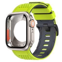Silicone Band PC Case+Strap Screen Protective Cover for Apple Watch 11 10 9 8 7 6 SE3 46mm 44mm 45mm Change To Ultra 3/2 49mm