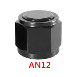 1PC Adapter Female Flare End Cap Plug Tube Fitting AN4 AN6 AN8 AN10 AN12 High Quality Hex Head Port Fitting Aluminum Black