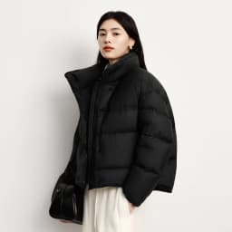 Semir Down Jacket Women Winter Puffer Down Fill Goose Down Waterproof Oil-proof Stain-proof 2026 New Stand Collar Coat Women