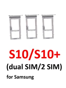 For Samsung S10 G973F G973 Phone New SIM Card Tray Housing Micro SD Card Holder Pocket For S10 Plus S10+ G975F G975