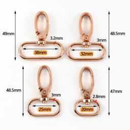 5/10Pcs 20-38mm Metal Hook Buckle for Bag Strap Swivel Lobster Clasp Dog Collar Carabiner Clip KeyChain Fastener Accessories