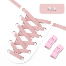 1 Pair No Tie Shoe Laces Press Lock Shoelaces Without Ties Elastic Laces Without Ties Sneaker Kids Adult Flat Shoelace for Shoes