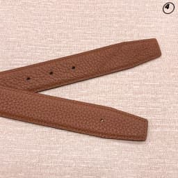 2026 WITHOUT BUCKLE new design 3.2cm high quality men women togo genuine leather strap trousers first layer belt
