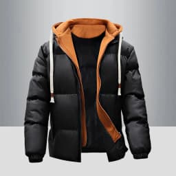 Fashion Solid Hooded Fleece Parkas Men Winter Thick Warm Parka Coat Men's Cotton Overcoat Warm Basic Style Casual Parkas