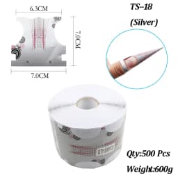 500Pcs Nail Paper Extension Stencil Forms Stickers Holder for Gel Acrylic Tips Builder French Nail Form Tip False Nails Art Tool