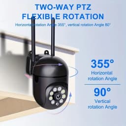 Ease Life APP 4/2/1PC Upgraded Black 5G/2.4G WiFi Security Camera Color Night Vision Motion Detection Tracking Indoor Outdoor AI