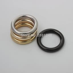 10-30pcs Webbing Strapping Metal Closed Round O Rings For Bags Parts Zinc alloy Backpack Collar Harness Snap Clasp Accessories