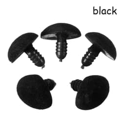 10pcs/bag 12*14mm Hot Craft DIY Tool Safety Plastic Triangle Nose Velvet Bear Buttons Dolls Accessories