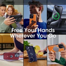 For iPhone 16 Pro Max Luxury Cortex Leather Magsafe Magnetic Stand Holder Phone Case For iPhone 13 14 15 Plus 17 18 Back Cover