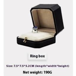 Customizable LOGO Vintage Octagonal Gold Text Storage Box Ring Earnail Bracelet Jewelry Packaging Case Collection Storage Box