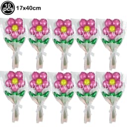 10pcs Mini Rose Flower Balloons Rose Shaped Balloons Birthday Wedding Balloon Mother's Day Decoration Baby Shower Party Supplies