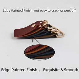 Hand Sewn Genuine Leather DIY Square Head Bag Pieces Replacement Strap Connectors Bag Buckle Accessories