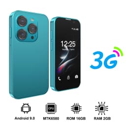 SERVO 16SE Ultra Mini Pocket Smartphone 16GB ROM 3G WCDMA Android 9.0 WiFi Dual SIM Face Unlock Play Store 3.0" Screen Cellphone