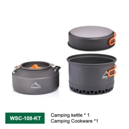 Camping Tableware Outdoor Cookware Set Pots Tourist Kettle Coffee Cup Filte Kitchen Equipment Gear Utensils Hiking Picnic Travel