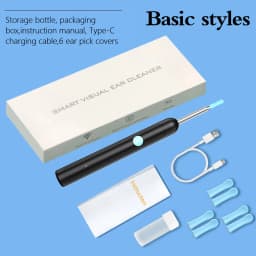 Generation-2, Visual Ear Wax Cleaner Camera Safe Earwax Removal Endoscope Ear Cleaning Tools Ear Care, Black, White Styles, Hot