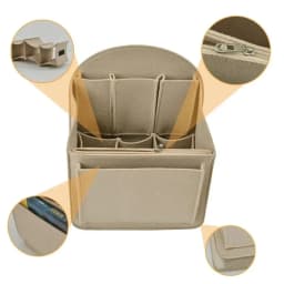 Portable Backpack Insert Small Bag Women Cosmetic Bags Interior Travel Bag Divider Shoulder Bag Makeup Organizer