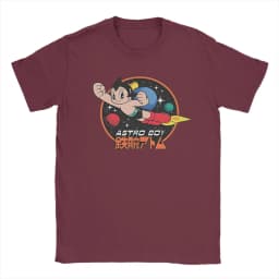 Astro Boy T-Shirts Men Vintage Cotton Tee Shirt Crew Neck Short Sleeve T Shirt Gift Idea Clothes