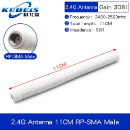 2PCS 2.4G Antenna Fold Glue Stick 3DBI WLAN Router Antenna Wifi Module Signal Enhancement 2400-2500mhz SMA Male Connector 6DBI