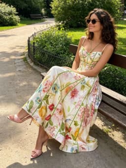 Floral Printed Long Women's Dress Elegant Square Neck Backless Female A-line Dresses 2026 Summer Hoilday Cotton Linen Lady Robe