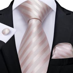 New Formal Ties Classic Blue Striped Necktie Handkerchief Cufflinks Gift For Men Wedding Tie Cravate Gravatas