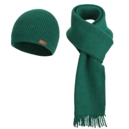 3 Pcs Sets Winter Women Plush Knitted Cold Hat Warm Woolen Head Cap Scarf Gloves Hats Outdoor Ear Windproof Beanies Cap