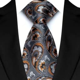 Luxury 8CM Mens Necktie Brown Blue Color Dot Stripes Solid Tie For Man Groom Jacquard Woven Neck Tie For Business Wedding Party