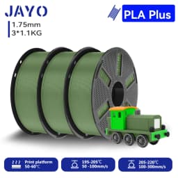 JAYO 3*1.1KG PLA + Filament 1.75MM PLA Plus 3D Printer Filament 1.1KG/roll For FDM Neatly Wound Coloful 3D Printing Material for 3D Printer & Pen