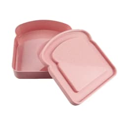 Sandwich Holder Lunchbox Bakery Boxes Bamboo Fiber Portable Lunch Box Loaf Bread Sandwich Containers Sealable Containers 1pcs