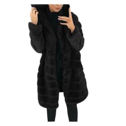 Plus Size 4XL Winter Thicken Mink Coats for Women Fluffy Faux Fur Long Coat Women Warm Hooded Jackets For Women Overcoats куртка