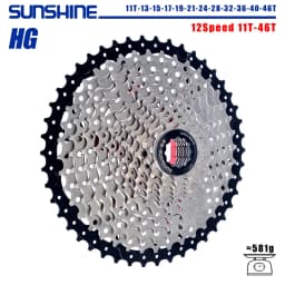 SUNSHINE hg 12-speed mtb cassette 11 34 40 42 46 50 52 cassette 12 speed ultralight for Shimano 12v mtb cassette