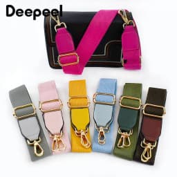1Pc Deepeel 3.8cm Canvas Cotton Bag Shoulder Strap 80-130cm Adjust Webbing Handbag Crossbody Replacement Bags Straps Accessory